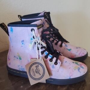 NWT Dr. Martens Sheridan Confetti Suede Boots
